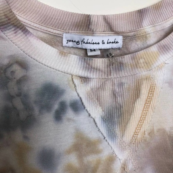 Young Fabulous & Broke Tie-Dye Crewneck NWT - Picture 3 of 4